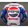 Men's Kevin Schwantz Pepsi Suzuki GP 1988 Motorbike Leather Jacket