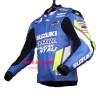 Men's Joan Mir Suzuki MotoGP 2019 Motorcycle Racing Leather Jacket 