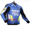 Men's Joan Mir Suzuki MotoGP 2019 Motorcycle Racing Leather Jacket 