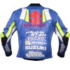 Men's Joan Mir Suzuki MotoGP 2019 Motorcycle Racing Leather Jacket 