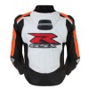 Men's Suzuki GSXR Orange Motorcycle Racing Leather Jacket