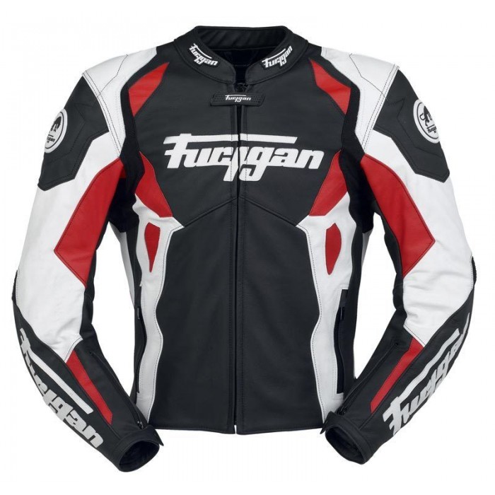 Men's Furygan Spyder 2015 Red Black Motorbike Racing Leather Jacket 