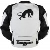 Men's Furygan Spyder 2015 White Black Motorbike Racing Leather Jacket