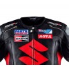 Men's Red Black Suzuki Motul Champion Motorbike Racing Leather Jacket