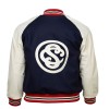 1927 NY Cuban Varsity Wool & leather Bomber Jacket