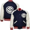 1927 NY Cuban Varsity Wool & leather Bomber Jacket