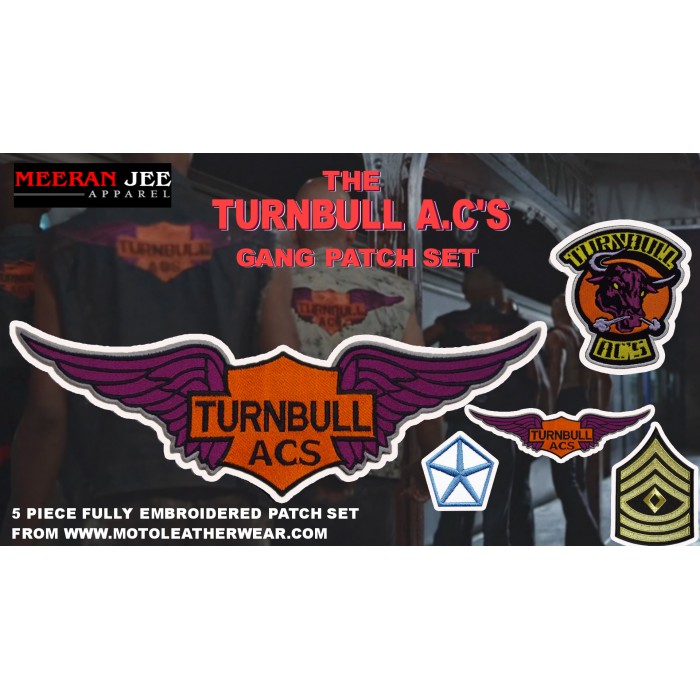 The Warriors Turnbull AC'S Gang Embroidery Patches Set