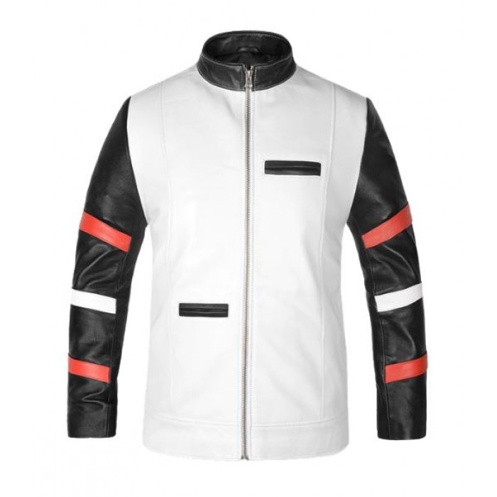 Bruce Lee White Leather Jacket