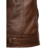 Men's Expendables 2 Spanish Brown Vintage Waxed Jason Statham Leather Jacket