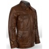 Men's Expendables 2 Spanish Brown Vintage Waxed Jason Statham Leather Jacket