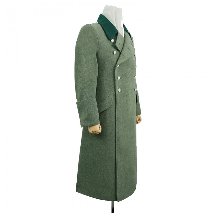 WW2 WWII German M40 Allgemeine Elite Officer Wool Military Tailor Made Greatcoat 