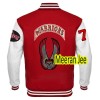 The Warriors Movie Patches Jacket Wool Leather Varsity Bomber Jacket 