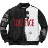 Men's Tony Montana Scarface Al Pacino Bomber Leather Jacket